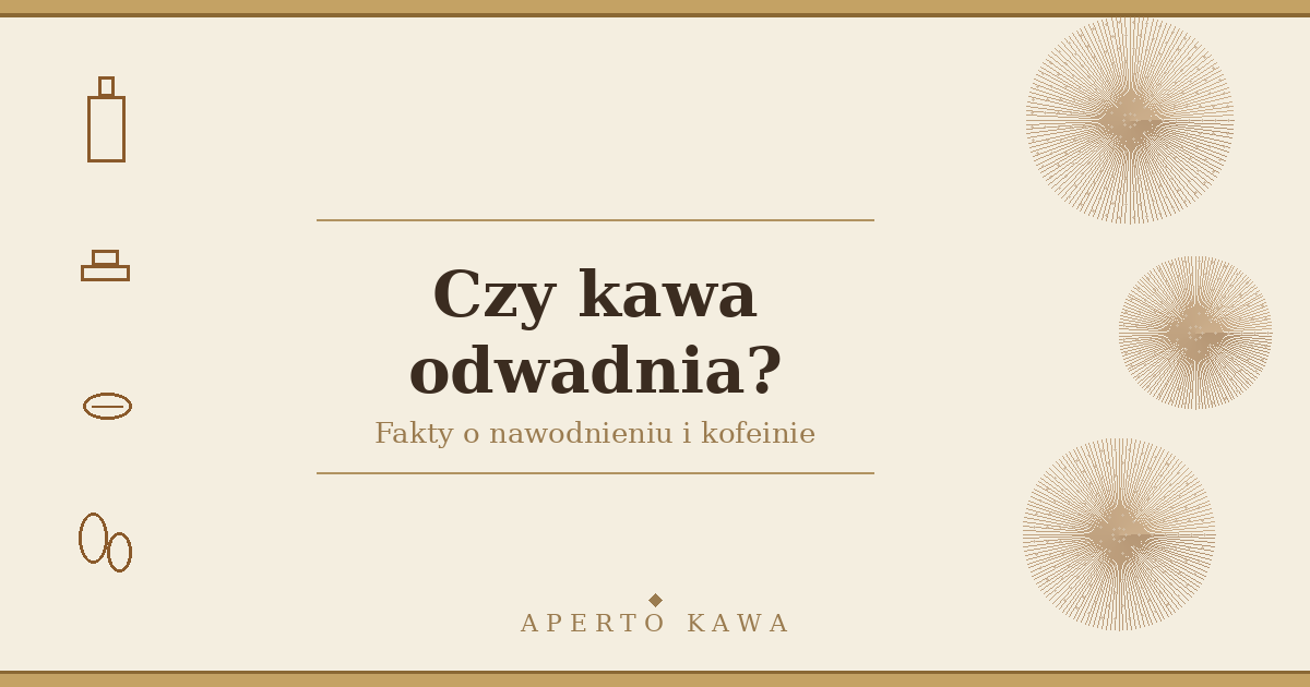 Czy kawa odwadnia? Prawda o nawodnieniu organizmu