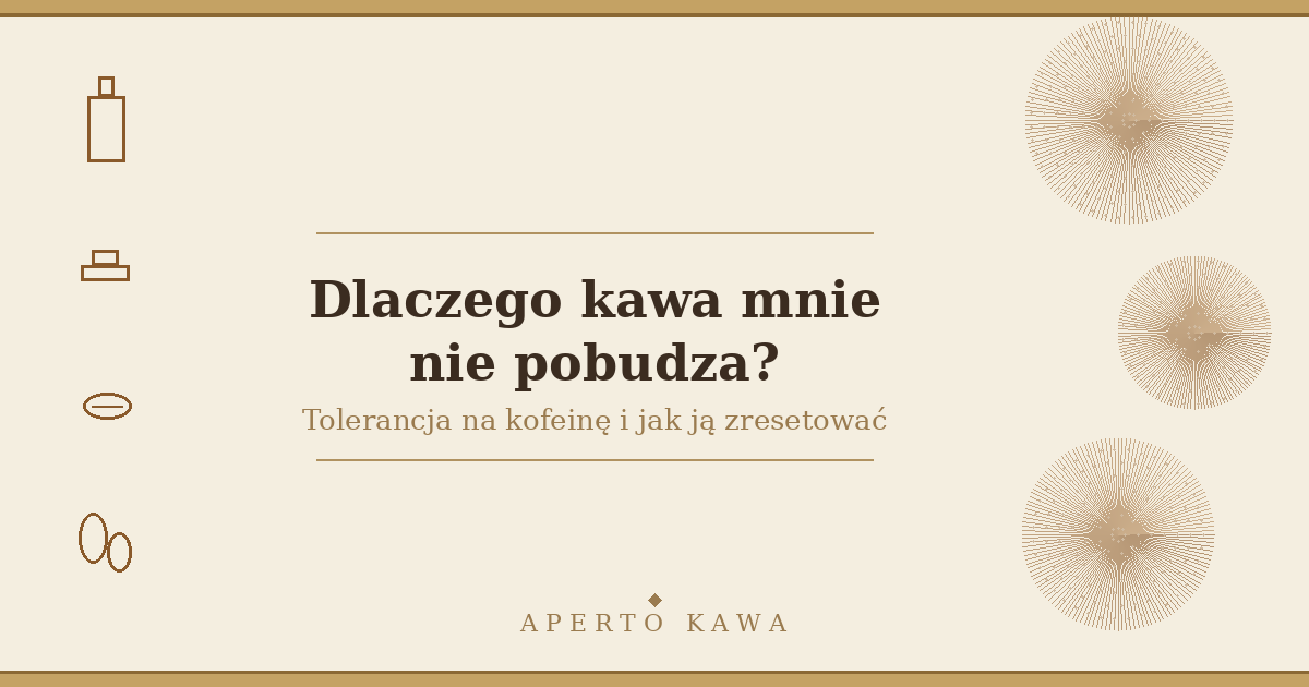 Dlaczego kawa mnie nie pobudza? Tolerancja na kofeinę